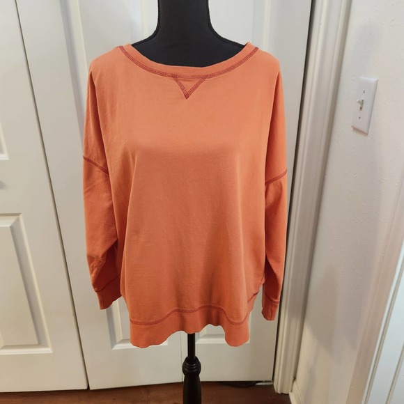 Seed to Style Organically made Orange Sweatshirt size 2X - Picture 1 of 10